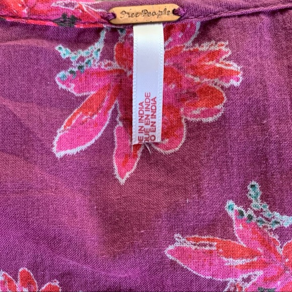 Free People Amanda Ruffle Top in Sultry Combo. Size Small. New - Picture 13 of 13